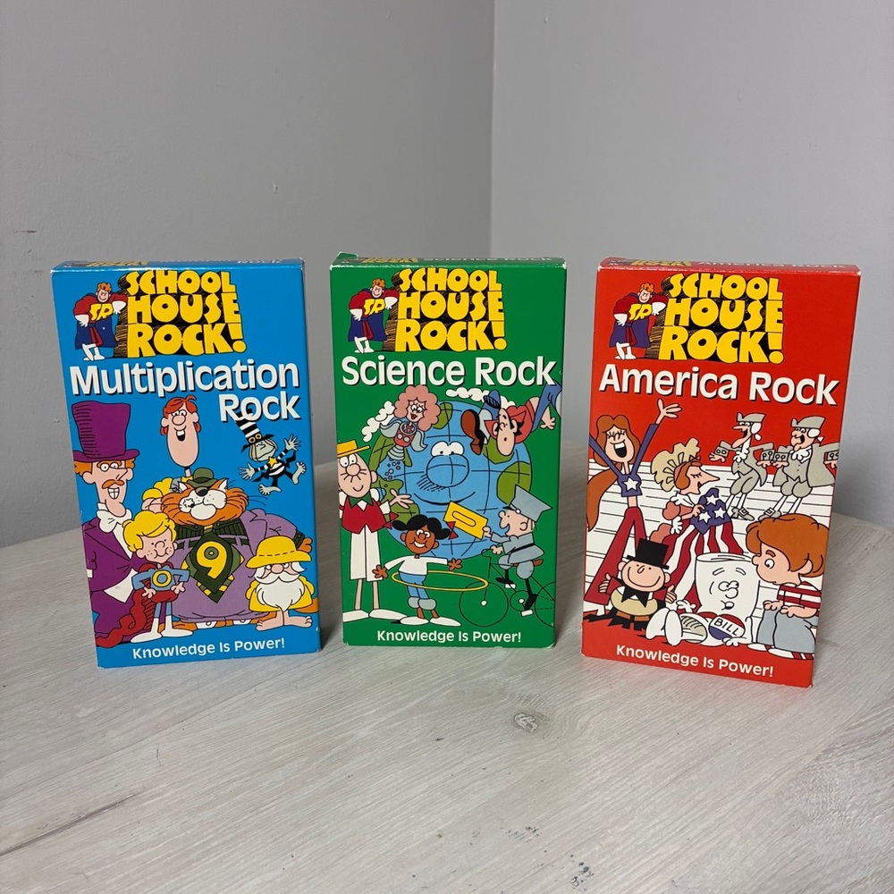 School House Rock Science, Multiplication, America Rock VHS 1995 ABC Videos VTG